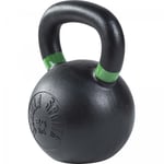 Gorilla Sports - Kettlebell en fonte noir avec couleur rayé poignées disponible de 4kg à 32kg - Haltère russe - Poids : 24 kg