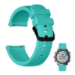Garmin Vivomove Luxe / Vivomove 3 / Vivomove Style / Venu twill silicone watch band - Cyan