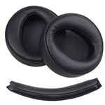 Ersättande öronkudde för Sony MDR-XB950BT Xb950b1 case 1 st Black