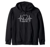 The Beat Goes On Gift For Heart Attack Survivors Zip Hoodie