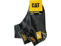 Men's Short Work Socks Cat Zcm0571, Gray, 43/46, 3 Pairs