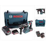 Bosch - gbh 18 V-26 Perforateur sans fil Professional SDS-Plus avec Boîtier de transport L-Boxx + 2x Batteries gba 5 Ah + Chargeur gal 1880 cv