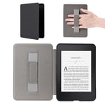 Étui de Protection pour Kindle Paperwhite 2023, Kindle 11ème génération 2021, 6,8" avec dragonne et Fonction Veille Automatique Intelligente, édition Signature pour Kindle - Gris Marron