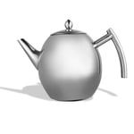 Sturdy Large Capacity Kettle Coffee Pot, Kettle, Stainless Steel Teapot With Filter Stainless Steel Water Jug, for Hotel for Home(1 liter/1000ml)
