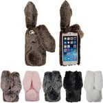 Rabbit kuori Apple iPhone 6, 6S  - musta