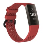 Fitbit Charge 3 Breathable Hollow Silicone Watch Strap - Siz