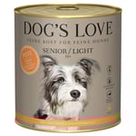 Dog´s Love Senior/Light Kalkon 6 x 800 g - Ekonomipack: 12 x 800 g