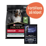 Medium Adult Sensitive Digestion Lamb + 7-pack FortiFlora - Torrfoder 14 kg + 7-pack FortiFlora
