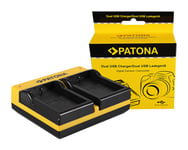 Patona Dual Lader for Nikon EN-EL9 D40 D40x D5000 D60 inkl. Micro-USB Kabel 15060191540