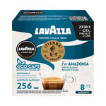 Lavazza A Modo Mio Tierra for Amazonia, 256 Coffee Capsules, for an Espresso with Chocolate Notes, 100% Arabica, Intensity 8/13, Medium Roast, 16 Packs x 16 Capsules