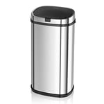 Morphy Richards Chroma 971504 Square Kitchen Bin with Infrared Motion Sensor Technology, 42 Litre Capacity, Stainless Steel