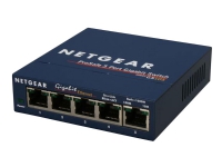 NETGEAR GS105 - Switch - 5 x 10/100/1000 - skrivbordsmodell (paket om 4)