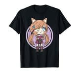 Cute Chibi style Kawaii Redhead Anime Fox Girl Foxy Chan T-Shirt
