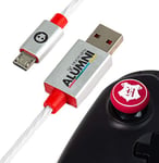 Harry Potter Câble micro USB de chargement rapide avec poignées pour pouces, câble micro USB, câble de charge rapide de 1,5 m avec télécommande Nintendo Switch Harry Potter