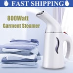 Portable Upholstery Garment Steamer Fast Heat 800W Irons Sterilizes Brush 160ML.