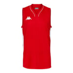 Kappa Cairo Maillot de Basket-Ball Homme, Red, FR : 4XL (Taille Fabricant : 4XL)