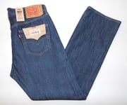 * LEVI'S * Men's NEW 501 Jeans 34"W X 32"L Original Fit Blue Straight Leg (G271)
