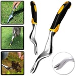 Garden Patio Manual Hand Fork Weed Weeding Weeder Remover Tools Stainless Steel