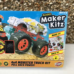 Hot Wheels Monster Trucks Bladez Maker Kitz Build Your Own White Snake Skeleton