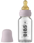 BIBS Glassflaske Komplett Sett Latex 110 ml, Dusky Lilac