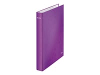 Leitz Wow - Ringpärm - Ryggbredd: 40 Mm - För A4 Maxi - Kapacitet: 250 Ark - Lila Metallic