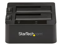 StarTech.com Dual-Bay USB 3.1 to SATA Hard Drive Docking Station, USB 3.1 (10 Gbps) Hard Drive Dock, External 2.53.5 SATA IIIIII, SSDHDD Docking Station, Hot-Swap Hard Drive Bay - Top-Loading -...