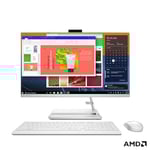 Lenovo IdeaCentre AIO 3 27ALC6 - Ordinateur de Bureau Tout-en-Un 27" FHD (AMD Ryzen 7 7730U, 16 Go RAM, 512 Go SSD, Graphique AMD Radeon, Windows 11 Home) Clavier AZERTY et Souris - Blanc