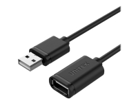 Unitek - USB-förlängningskabel - USB (hane) till USB (hona) - USB 2.0 - 1 m - svart