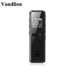 Vandlion V90 Mini Diktafon Spion Brusreducering Mp3-spelare 8gb Svart