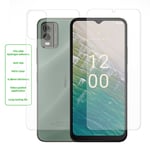For Nokia C32 Front and Back Screen Protector TPU COVER Film