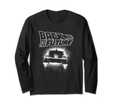 Back to the Future DeLorean Flying Away Long Sleeve T-Shirt