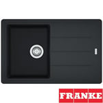 Franke Basis 1.0 Bowl Granite Onyx Black Kitchen Sink & Waste