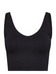 Ribbed Seamless Bralette Sport Bras & Tops Soft Bras Bralette Black Aim´n