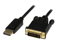 StarTech.com 1,8 m DisplayPort till DVI-kabel - 1080p video - Aktiv DisplayPort till DVI-kabeladapter - DisplayPort till DVI-D-kabel Single Link - DP 1.2 till DVI-skärmkabel - Bildskärmskabel - DisplayPort (hane) till DVI-D (hane) - 1.8 m - aktiv - svart - för P/N: TB3CDK2DP, TB3CDK2DPUE, TB3CDOCKDP, TB3DK2DHV, TB3DK2DHVUE, TB3DKDPMAW, TB3DKDPMAWUE