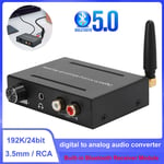 Audio Decoder Bluetooth Reciever Optical Coaxial 3.5mm RCA Digital to Analog