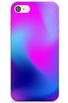 Neon Pink & Blue Bright Tie Dye Holograph Colours Slim Phone Case for iPhone 7/8 / SE TPU Protective Light Strong Cover with Bright Neon Abstract