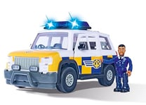 Simba - Sam le Pompier - 4x4 Police - Véhicule 19cm + Figurine Articulée - Fonctions Sonores - 109252578038