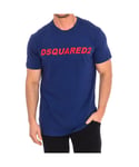 Dsquared2 Mens short sleeve T-shirt S74GD0835-S21600 - Blue - Size X-Large