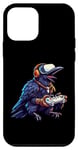 Coque pour iPhone 12 mini Crow Bird Gamer Casque de jeu vidéo
