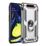 Hülle® Firmness Smartphone Case with Ring for Samsung Galaxy A80/Samsung Galaxy A90(Silver)