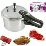 5 Litre Heavy Duty Aluminium Pressure Cooker for Home Kitchen & Catering