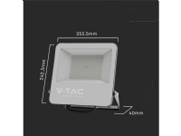 V-TAC VT-44105-B 9894 LED-strålkastare EEK: B (A - G) 100 W Neutral vit