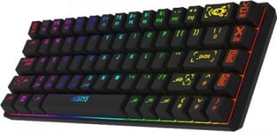 Aqirys Aqirys Mekaniskt Tangentbord 65%/68 Tangenter Dual Mode: Wirelles&Amp Bt+Wired Mira Svart