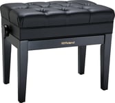 Roland Piano Stool RPB500 Satin Black Adjustable with Button Top and Storage