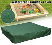 ELR Dustproof Protection Green Sandbox Cover with Drawstring Waterproof Sandpit Pool Cover UV Resistant Bunker Cover for Children's Toy Garden Small Pool Shelter Sunshade Cover