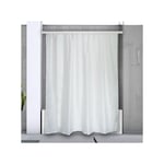 Barre tringle pour rideau de douche ou baignoire extensible sans perçage en Alu surprise 75-125cm Blanc Spirella Blanc