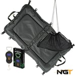 NGT Carp Fishing Beanie Unhooking Mat Weigh Sling & Digital Scales Landing Set