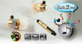 In Ear Earbud Earphone Headphones for MP3 Player iPod iPhone with Mic Silver