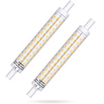 Azhien R7S LED Dimmable 118mm, R7S LED 118mm 10W Warm White 3000K R7S Socket J118 Bulb,15mm X 118mm,230V AC,1000LM,360 Degree, No Flicker,Pack of 2