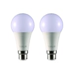 TEKLED® A60 LED Bulbs | B22 Bayonet Cap | Energy Saving 10W Light Bulb 70W Incandescent Bulb Equivalent | 4000K Dimmable 765LM | 2-Pack | Cool White